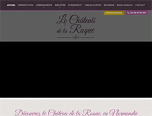 Tablet Screenshot of chateau-de-la-roque.fr